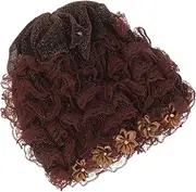 [SHERCHPRY] Coffee Fabric Hats for Women Sun Hat for Women Women Turban Hat
