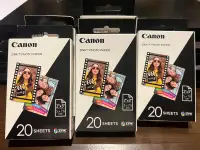 在飛比找露天拍賣優惠-Canon Zink photo paper 每盒20張