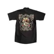 LUCKY 13 TATUAJE MUERTO MOTORCYCLE ROCK PUNK GOTH WORK SHIRT MEN’S SZ M NWT