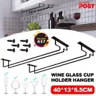 1/2pcs Wine Glass Rack Holder Hanger Rack Hanging Bar Shelf Row Storage Drying