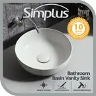 Simplus Bathroom Basin Ceramic Basins Sink Vanity Bowl Above Counter Hand Wash