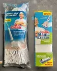 Mr Clean Wring Clean Cotton Mop Head & Magic Eraser Squeeze Mop Refills SEALED