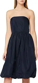 [TRUTH & FABLE] Women's Puffball Taffeta Prom Party Dress, Blue