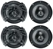 (4) Soundstream AF.653 6.5" 300 Watt 3-Way Car Audio Speakers Arachnid Series
