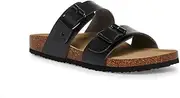 [Steve Madden] Madden Girl Women's Brando Slide-On Sandal, Black Paris, 7.5