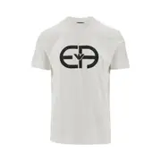 [EMPORIO ARMANI] EMPORIO ARMANI Logo print T-shirt Man M M White