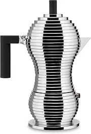 Alessi Pulcina Espresso Coffee Maker, Black, 6 Cup Capacity
