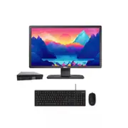 Dell 7050 Micro Desktop Bundle i5-7500T 3.3GHz 128GB 8GB RAM+ 24" Generic Monitor- Refurbished