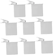 SOLUSTRE 8Pcs Refrigerator Divider Clip Space Saving Food Bag Organizer for Fridge Side Installation and Practical Design for Efficient Storage