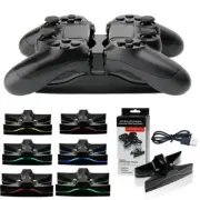 5V LED 2 USB Charger Station Fast Charging Stand For Playstation 4 Controller
