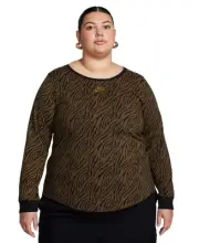 Nike Women's Plus Size Black Cotton Top, 1X