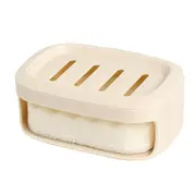 Soap Box Self Adhesive Punch Free Wall-mounted Bathroom Soap Storage Holder with Water Absorption