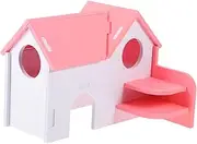 Generic Hamster Villa House Double Hideout for Small Pets for Guinea Pigs and Rats Sleeping and Playing