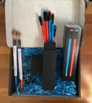 Blackwing Volumes Vol. 6 Neon Subscription Box - 12 Pencils, Extras - NEW