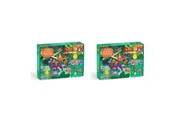 2x 60pc Mudpuppy Scratch Sniff Kids Jigsaw Puzzle 38x28cm Fruity Jungle 4y+