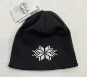 Dale of Norway Slaata Soft Merino Wool Hat Knit Black/Off-white Beanie Unisex