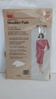 2 Sets - NEW Vintage Dritz Shoulder Pads 3/8" for Set-In Sleeves - 53012
