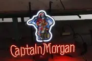 Captain Morgan Rum Spiced Rum 17"x14" Neon Light Sign Lamp Bar Beer Real Glass