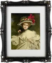 11X14 Vintage Picture Frames with Glass Front, Ornate Frame