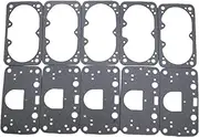 MCFPGFVKNA Carburetors 5 Float Bowl Gaskets and 5 Metering Block Gasket Double Pumper 2 Circuit Carburetors Fit for Holley QFT AED 390-1050 Carburetor Parts