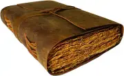 200 Pages Deckle Edge Rustic Paper Unlined Pages Book of Shadows Leather Journal