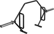 ATTIVO Open Trap Bar Hex Bar - Commercial and Home Gym - with Rotating Sleeves and Built-in Jacks for Weight Plates - Use for Deadlifts, Farmers Carries, Shrugs, Lunges