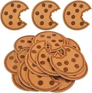 [Generic] Cookie Embroidered Patches for Clothes - 120Pcs Embroidery Applique Food Patches, Decorative Biscuits Patch Sticker for Iron-, DI.Y Craft Decoration for T-Shirt Dress Hat Pants Shoes Curtains