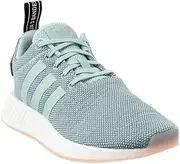 [adidas] Originals Women's NMD_R2 Shoes (Steel, Green, White - Size 9)