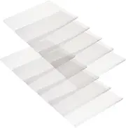 HAPINARY 10Pcs Clear Report Covers File Folders with Sliding Bar Document Organizers for Office Use Premium Transparent Presentation Folders and Easy to Use