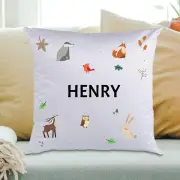 Kids Woodland Personalised Cushion
