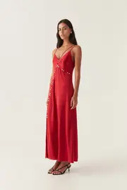 Riddle Button Down Maxi Dress