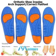 Orthotic Insoles Plantar Fasciitis Arch Support Flat Feet Foot Inserts Gel Pad