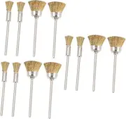 Healvian 3sets Nail Drill Wire Brush Brush Cleaner Nail Drill Bits Cleaning Tool 4pcs*3