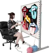 Kerty 55 Inches Rug Tufting Frame, Aluminum Metal Tufting Frame Kit for Rug M...