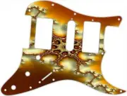 Stratocaster Graphical Pickguard Custom fit Fender HSH 11 Hole Fractal 2