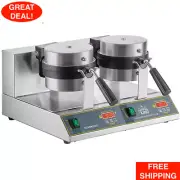 Non-Stick Double Belgian Waffle Maker with Digital Timer and Temperature Control