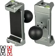 1 Inch/25mm Ball Mount Phone Holder Compatible with RAM mounts B Size Double Socket Arm for Car Bike Motorcycle Phone Mount with 1" Ball