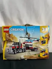 Lego 31146 Creator Flatbed Truck with Helicopter Building Set 270 Pieces Age 7+