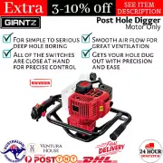 Post Hole Digger Fast 2 Stroke 92cc Petrol Engine Complete Earth Auger Motor