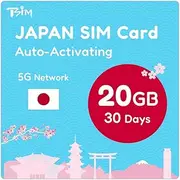 Japan SIM Card 30 Days 20GB | Auto Activating | 5G Network with Tethering/Hotspot/Internet Sharing