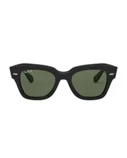 [Ray-Ban] Ray-Ban Women's State Street Rb2186 Sunglasses in Black One Size Black