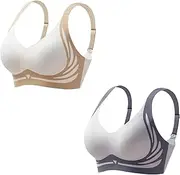 [Miekld] Bras Women Super Gather Bra Soft Comfortable Gather Bra Wireless Up Bra Lift Bra Women Lingerie Everyday Sports Bra