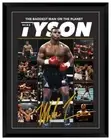 Mike Tyson The Baddest Man on The Planet Signed Framed Memorabilia