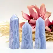 Blue Lace Agate Towers Points Crystal Generators YOU CHOOSE