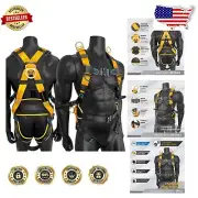 Full Body Fall Protection Harness, Ventilated & Padded - X-Large, OSHA Approved