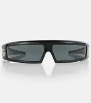 [Dolce & Gabbana] Dolce & Gabbana Narrow wraparound acetate sunglasses One Size black