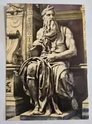Vintage Unused Postcard Roma Moses by Michelangelo 6x4 S20