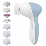 PIXNOR Portable 7-in-1 Facial Brush Cleansing System Massager Face Cleanser