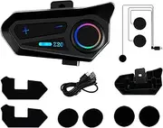 Outdoor Cycling Motorcycle Intercom - Motorcycle Communication Headset | Cutting Edge Intercom Headset,Wireless Headset Speaker IPX6, Outdoor Cycling Equipment Type-C Charging for Women Men