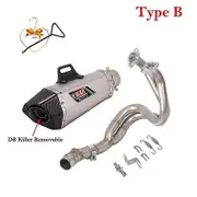 Full System Yoshimura For Kawasaki ER6N ER6F Versys 650 Z650 Ninja650 Motorcycle Exhaust Escape DB Killer Front Mid Link Pipe Type B